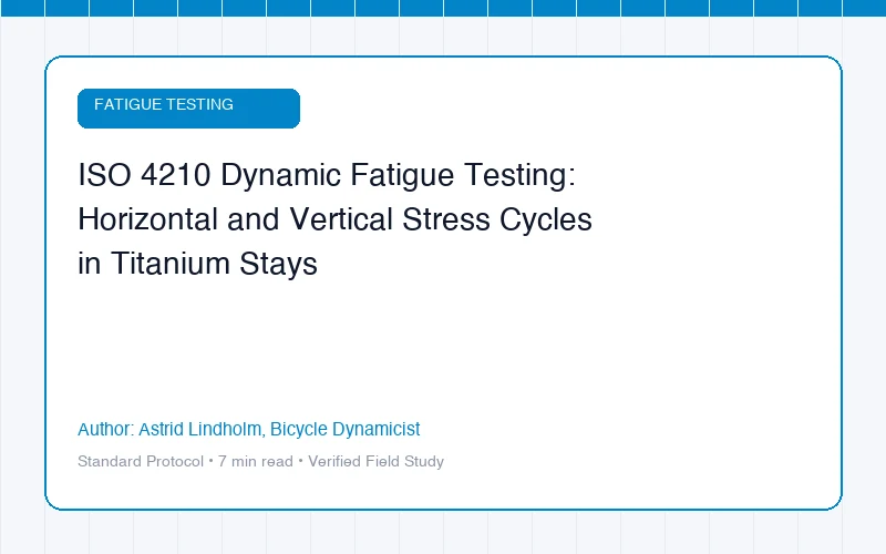 ISO 4210 Dynamic Fatigue Testing: Horizontal and Vertical Stress Cycles in Titanium Stays